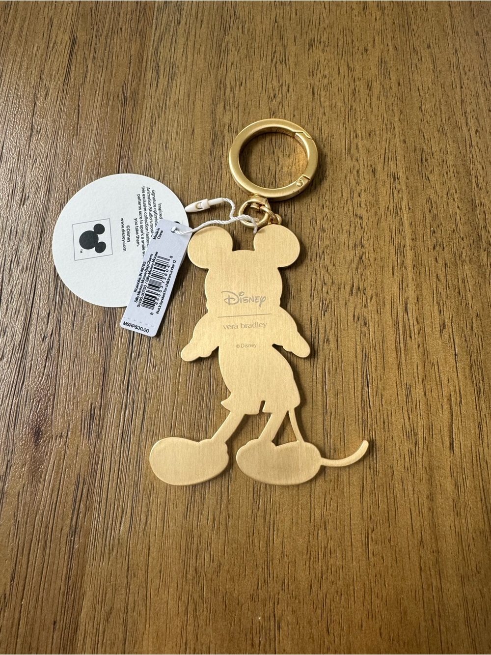 NWT Vera Bradley Mickey Mouse Bag Charm! - Picture 2 of 2